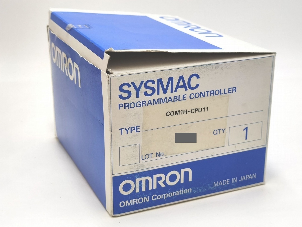箱開封済み 【本物新品保証】 箱いたみあり 配送員設置 未使用 OMRON オムロン CQM1H-CPU11