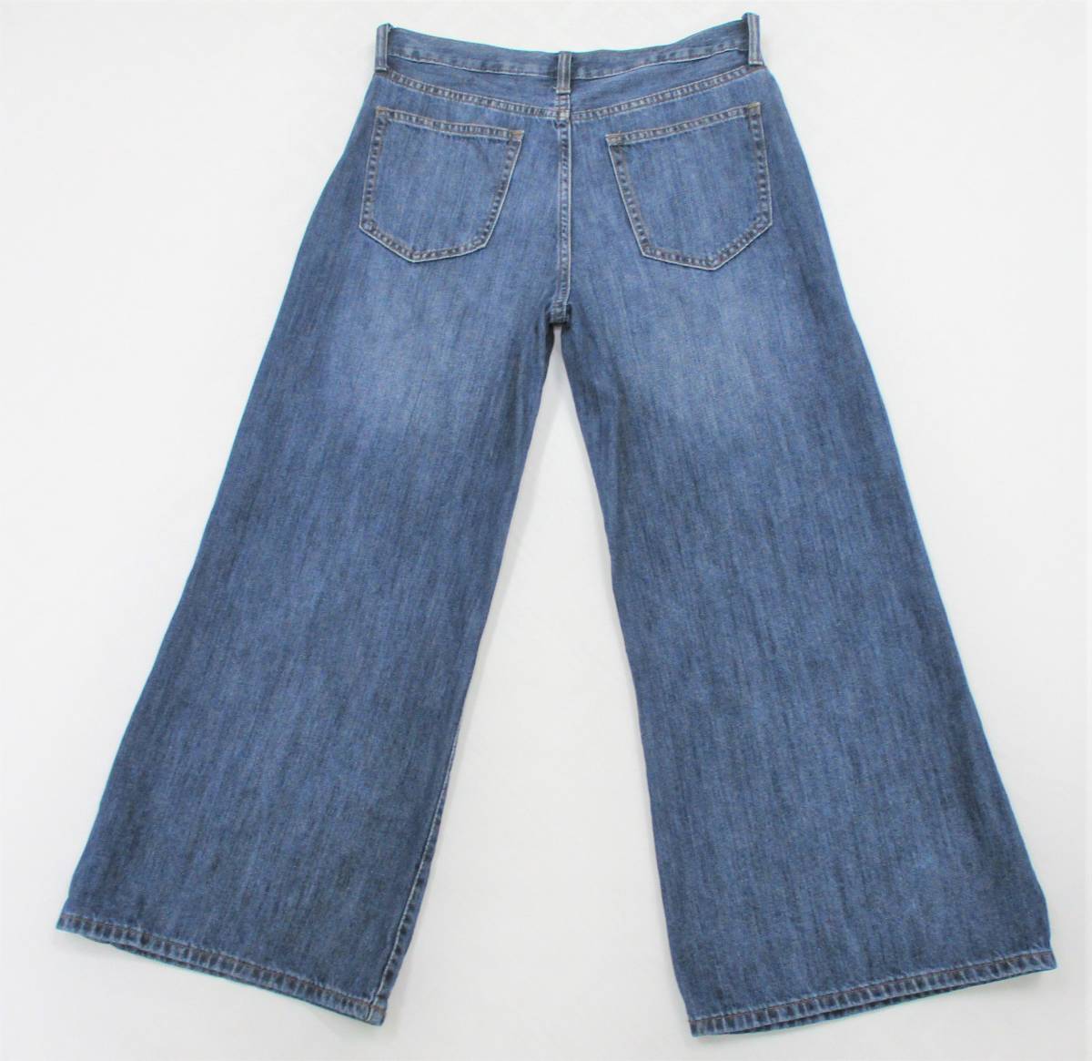 （中古）GAP　DENIM　ワイドジーンズ　W27（70CM)_まだまだきれいです