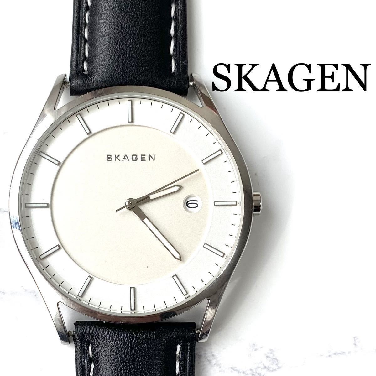 電池交換済み スカーゲン SKAGEN 腕時計