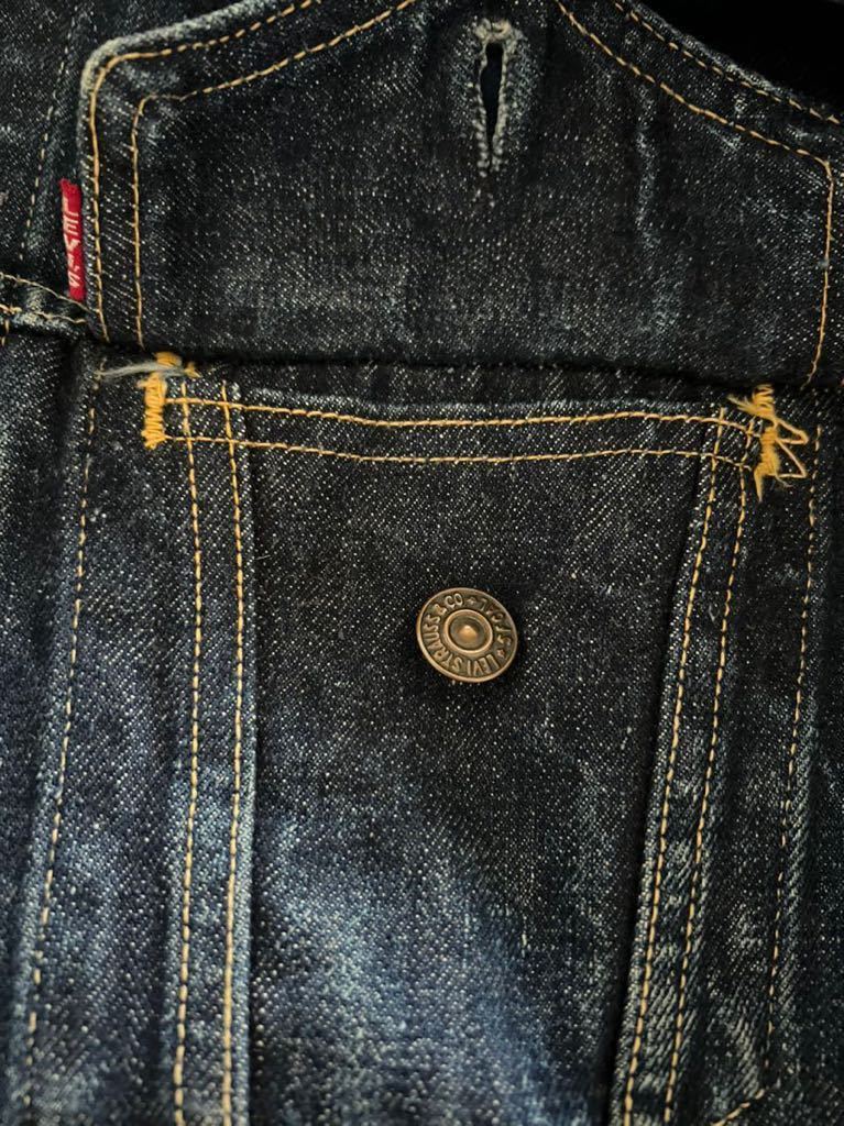 LEVIS 557 3th BIG “E” オリジナル ヴィンテージ 506XX 507XX 501XX 501E 赤耳 LVC 557XX リーバイス..の画像5