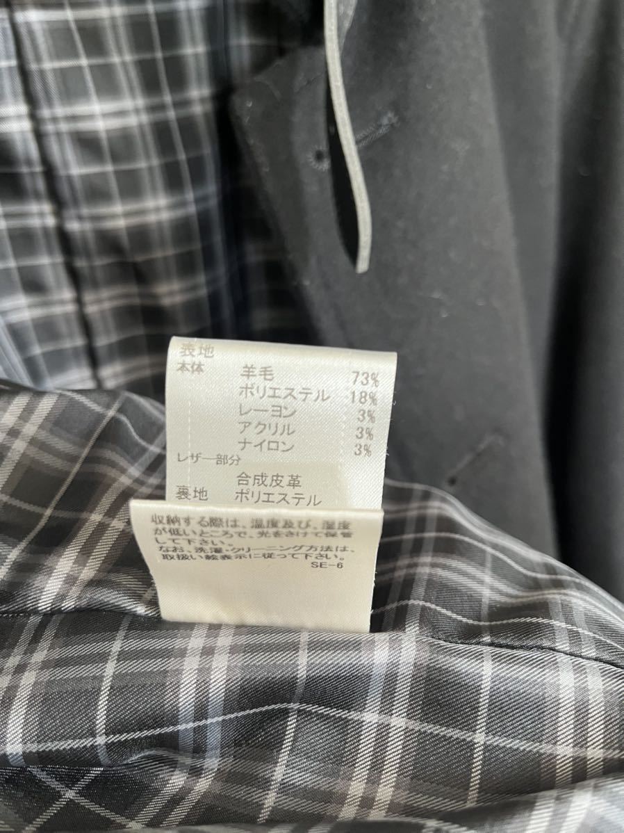 バーバリーブラックレーベル BURBERRY BLACK LABEL ブラック コート M