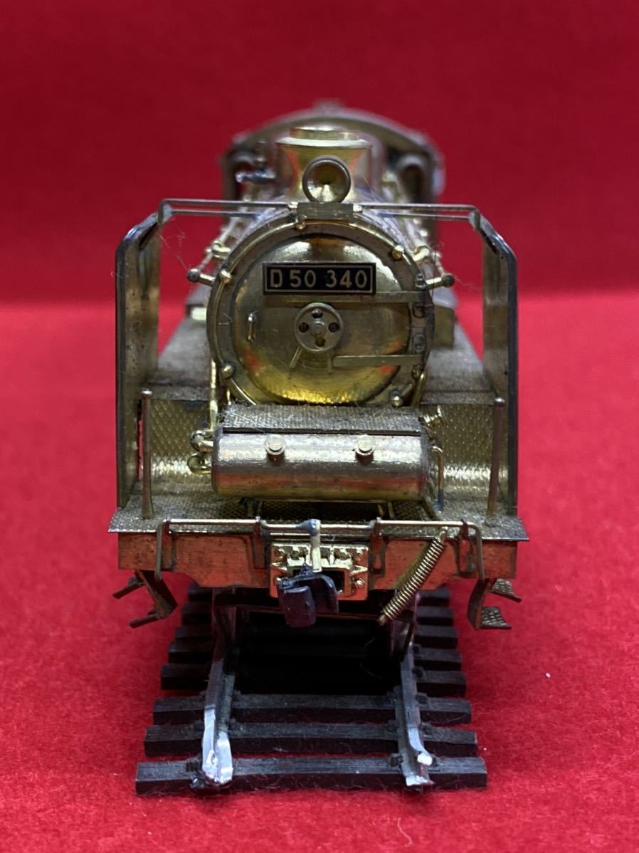 鉄道/D50 340/蒸気機関車模型/珊瑚/SANGO/真鍮製/レール付 www