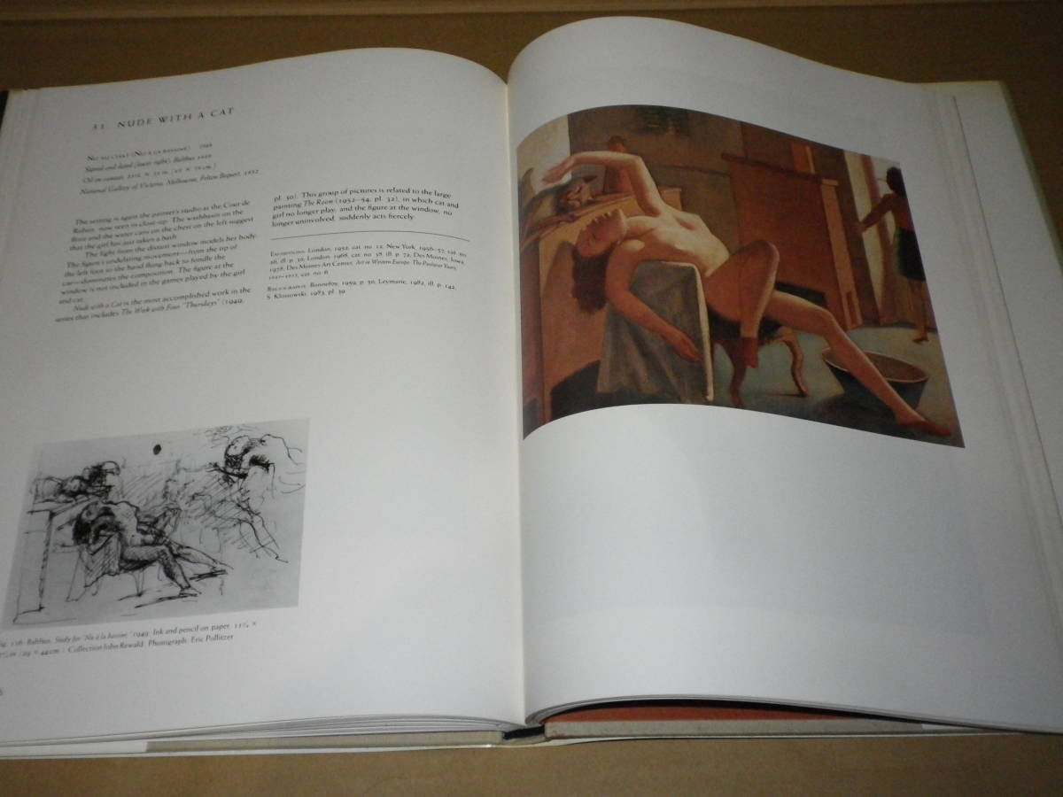 英文画集『Balthus　バルテュス』1986年刊行　全174ページ　カラー図版49ページA4版　美本です_画像7