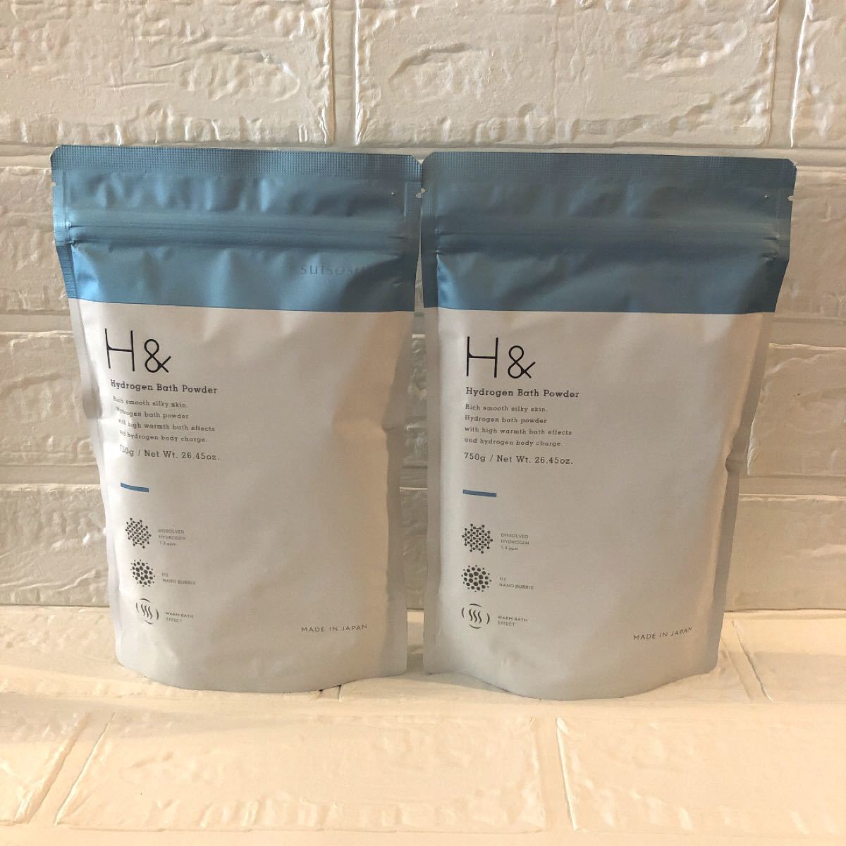入浴剤 水素入浴剤 H& アッシュアンド 750g 2個