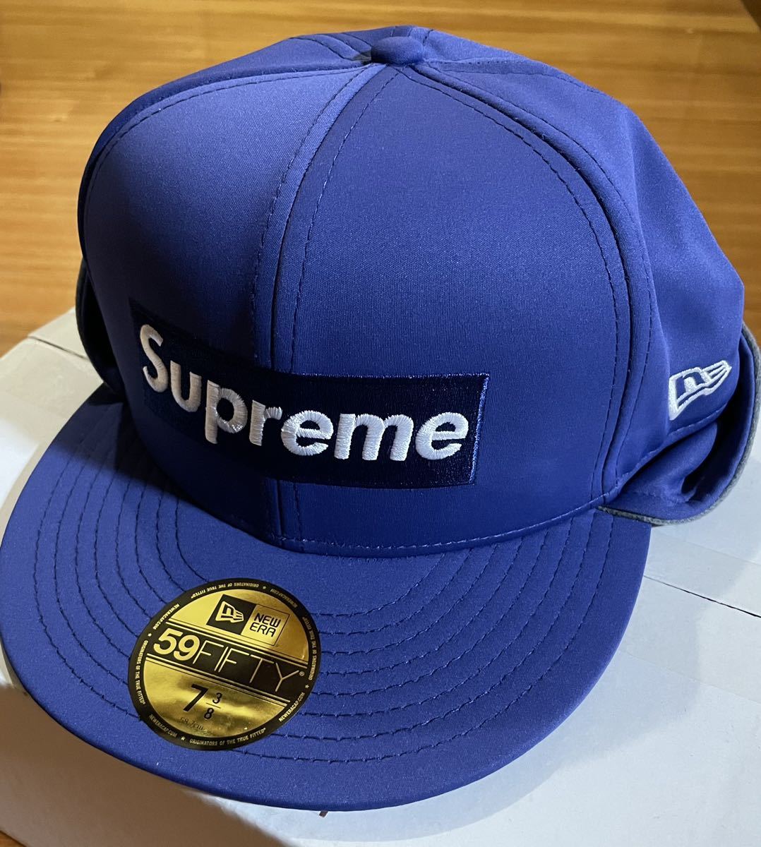 supreme newera cap 7-3/8 boxニューエラシュプリーム-