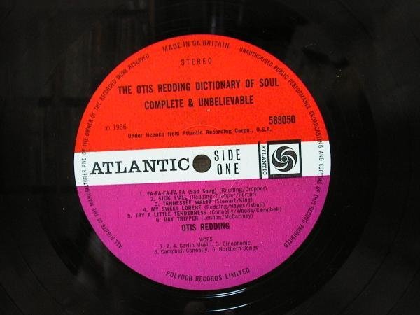Otis REDDING★Dictionary Of Soul Complete & Unbelievable UK Atlantic Red/Maroon Stereo オリジナル_画像3