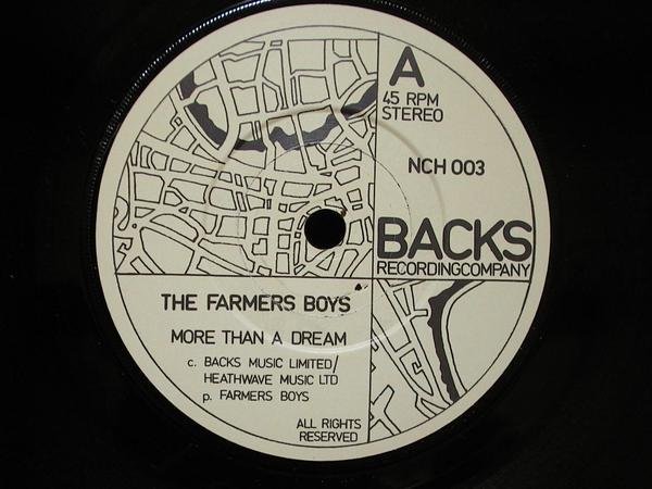 ７インチ★FARMERS BOYS★More Tan A Dream UK Backs オリジナル_画像3