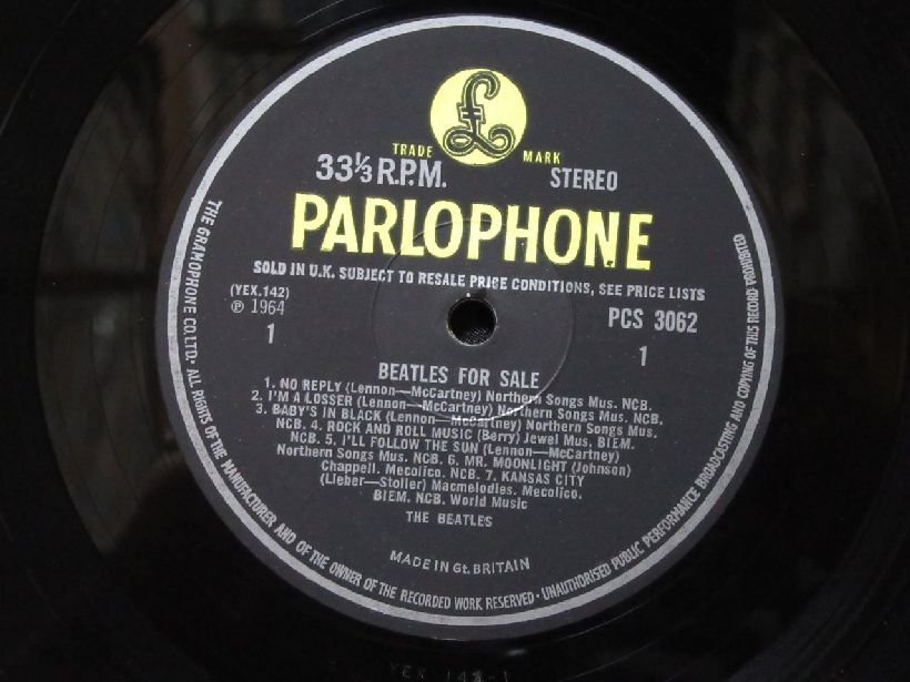正規販売店] BEATLES With The Beatles UK Y B Parlopho