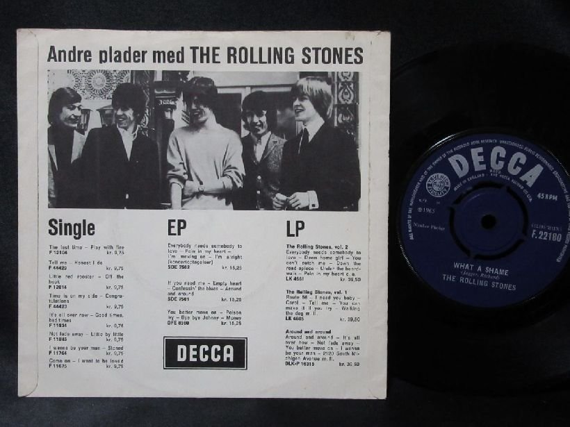 ７インチ☆ROLLING STONES☆Heart Of Stone UK Open Decca オリジナル