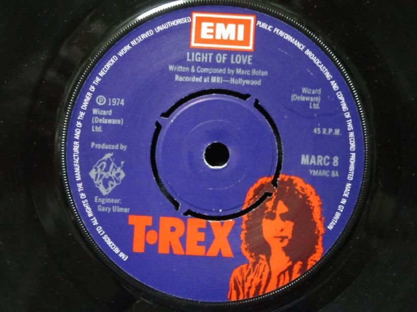 ７インチ★T. REX★Light Of Love UK EMI オリジナル_画像3