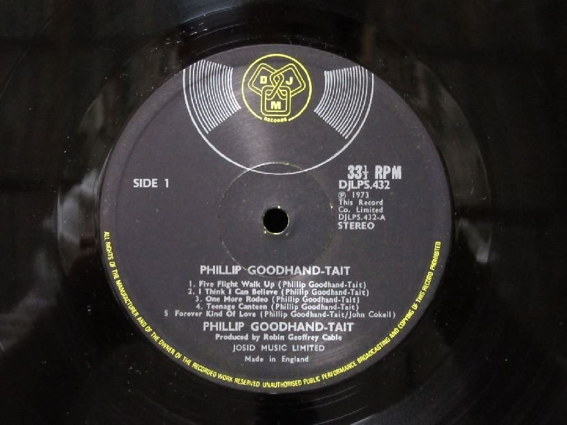 PHILLIP GOODHAND-TAIT★Same UK DJM オリジナル_画像3