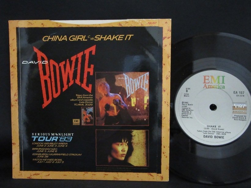 ７インチ★David BOWIE★China Girl/Shake It UK EMI オリジナルの画像2