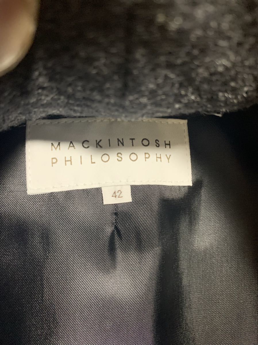 MACKINTOSH PHILOSOPHY Macintosh firosofi- три . association установка и снятие подкладка серебристый жевательная резинка проверка тренчкот 42 темно-синий 