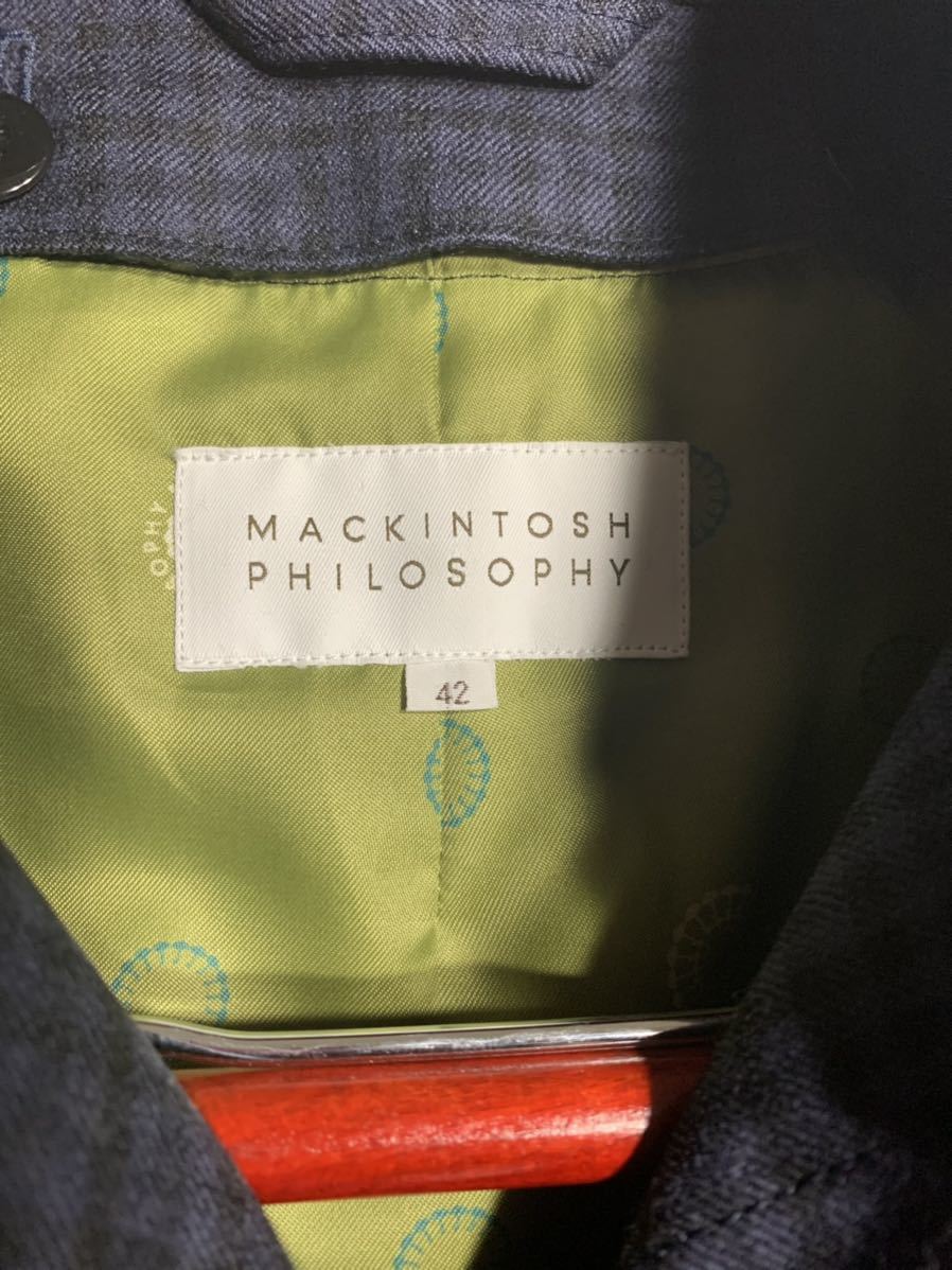 MACKINTOSH PHILOSOPHY Macintosh firosofi- три . association установка и снятие подкладка серебристый жевательная резинка проверка тренчкот 42 темно-синий 
