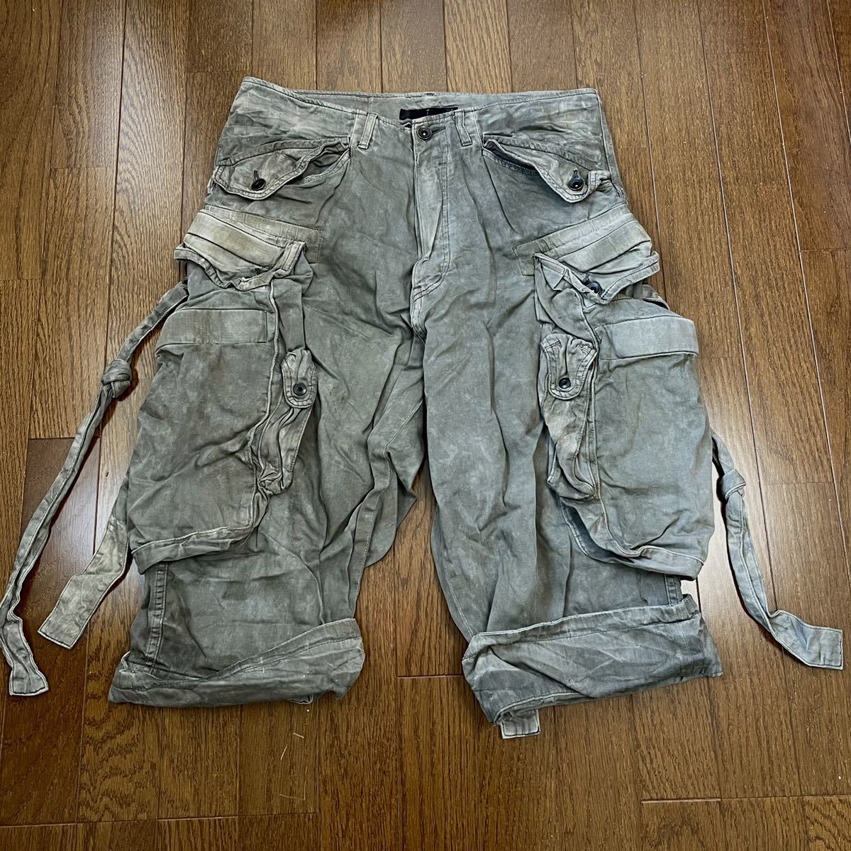 ユリウス ガスマスク カーゴ ショーツ サンプル 1点もの / ma julius