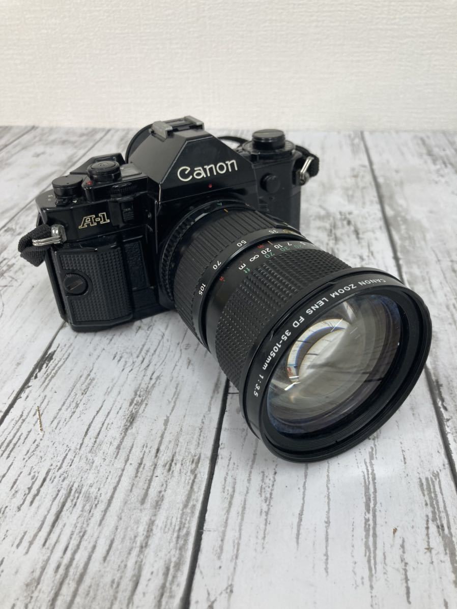 1円スタート Canon キャノン A-1 200M FD 35-105㎜ 1：3.5 フィルムカメラ アンティーク_画像1
