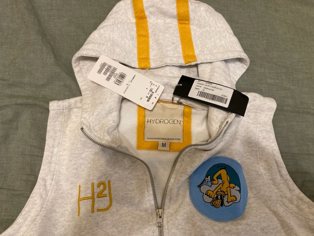 新品・未使用】希少 HYDROGEN ハイドロゲン フード付き ベスト