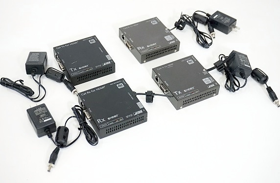IDK 4K対応 HDMIツイストペアケーブル延長送信器 各2台セット△HDC