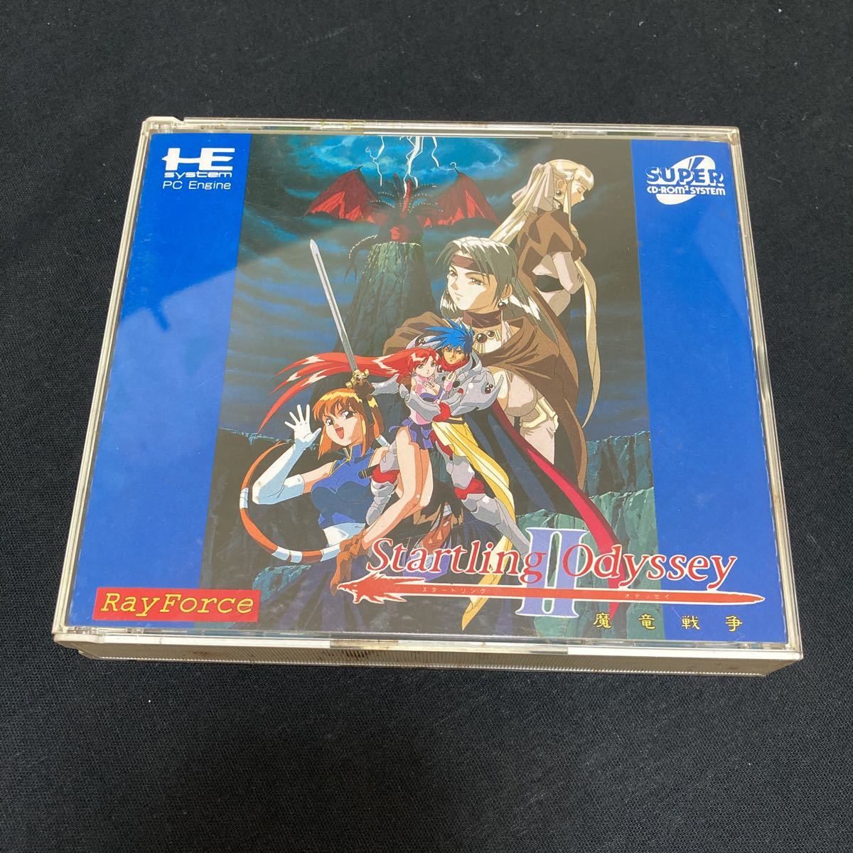 PCエンジン スタートリングオデッセイ2 魔竜戦争/CD-ROM2/PCE帯付/説明書付き/ハガキ付/マップ付 ケース汚れあり_画像1