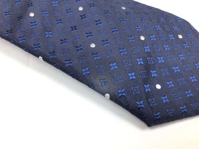 ∞売り切り 大特価 美品 LOUIS VUITTON ルイヴィトン ネクタイ ドット柄 フラワー柄 ネイビー シルク100% メンズ 紳士 ビジネス∞ ∞売り切り 大特価 美品 LOUIS VUITTON ルイヴィトン ネクタイ ドット柄 フラワー柄 ネイビー シルク100% メンズ 紳士 ビジネス∞ - 7