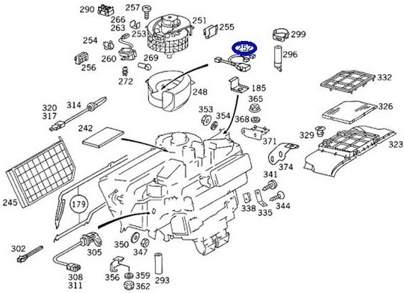 【M's】ベンツ W140 Sクラス/CLクラス (1992y-1998y)BEHR_HELLA エアコン ブロア レジスター／BENZ 純正OEM AC 140-821-8451 140-821-8351_画像2