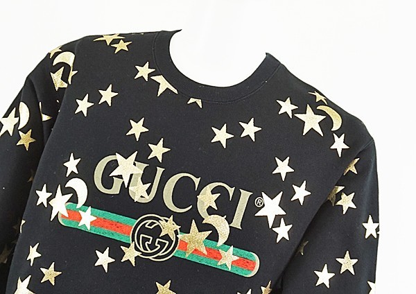 ◇美品【GUCCI グッチ】ムーン＆スター ロゴスウェット 469250 M