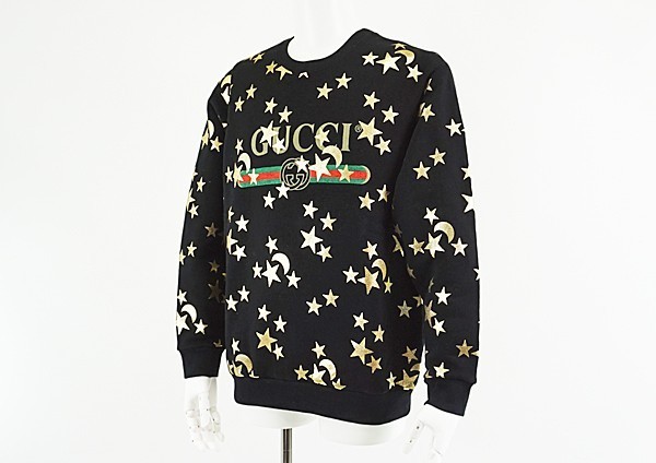 ◇美品【GUCCI グッチ】ムーン＆スター ロゴスウェット 469250 M