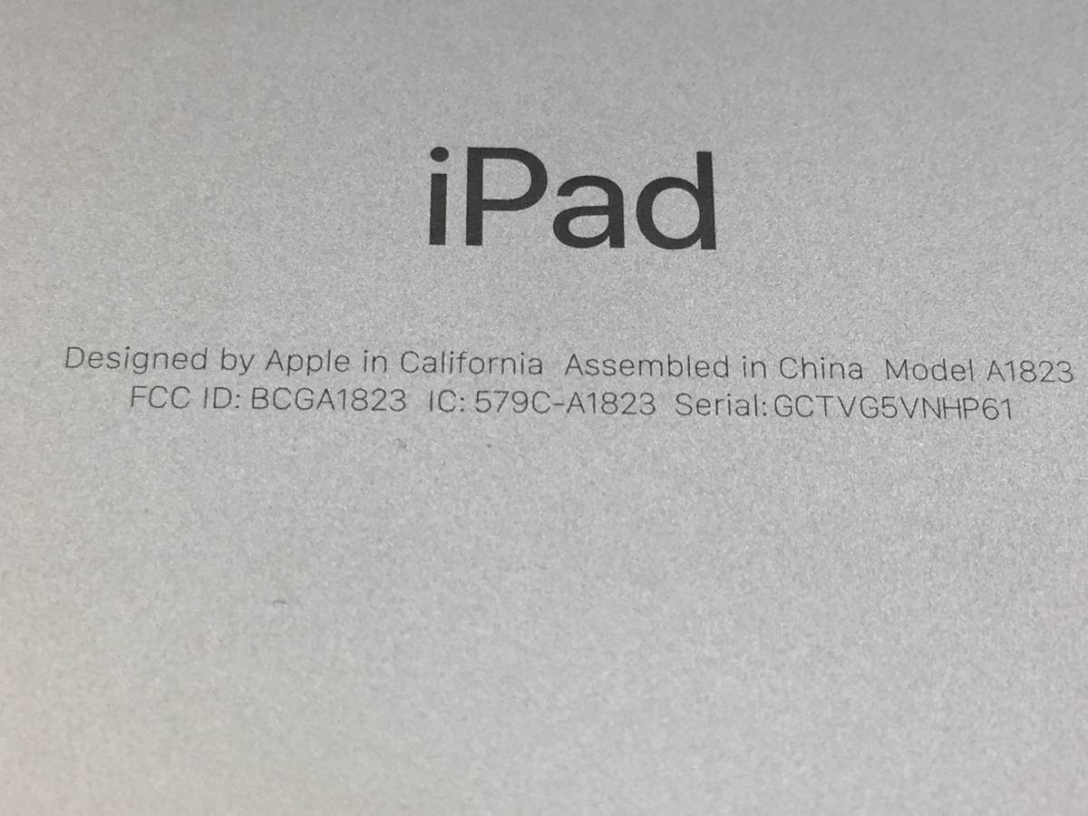 △▽【初期化済/動作良好】Apple iPad 第5世代 Wi-Fi+Cellularモデル