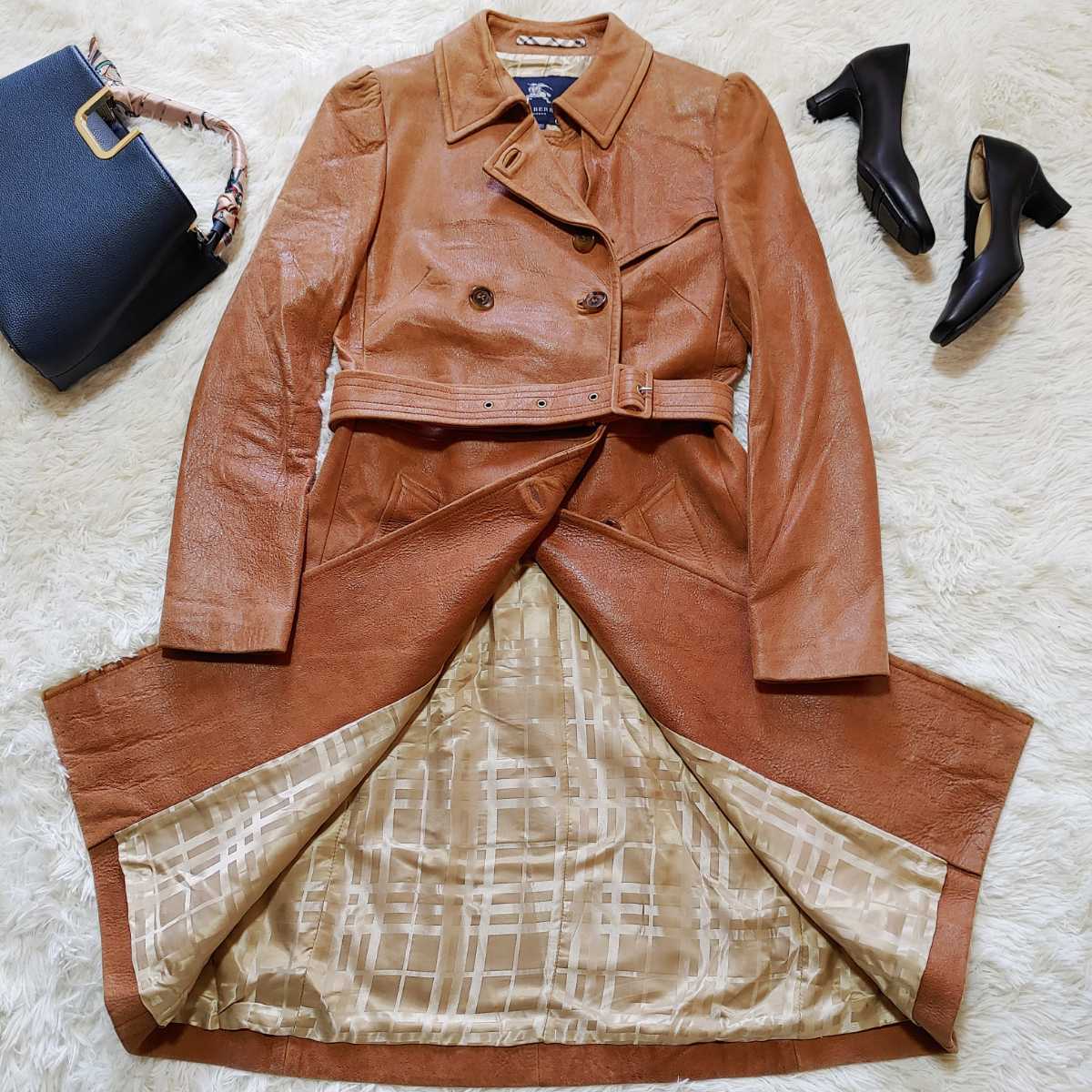 Burberry レザートレンチコート www.expressinter.com