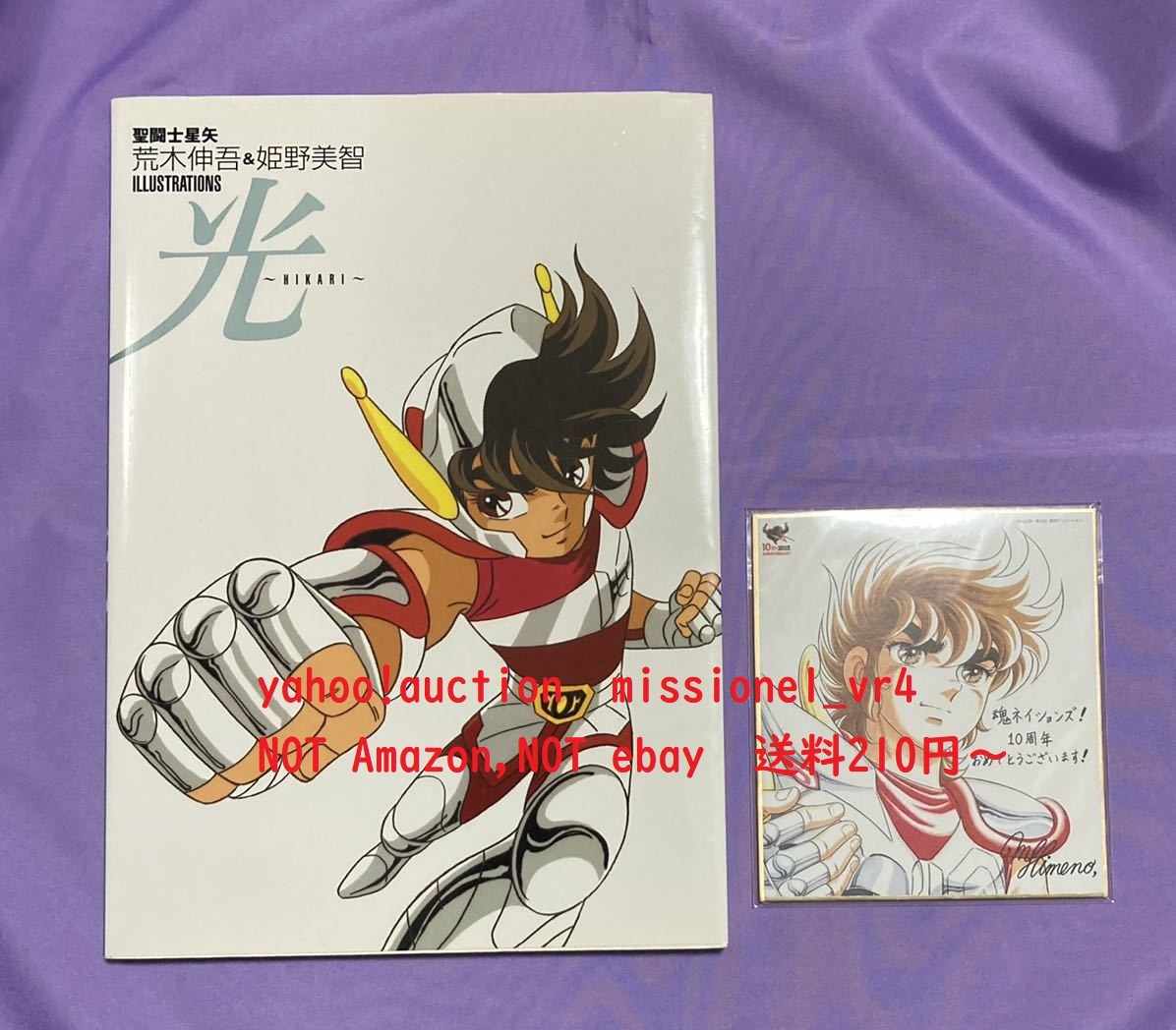聖闘士星矢 ILLUSTRATIONS 光 HIKARI 魂ネイション 2017 来場特典 色紙