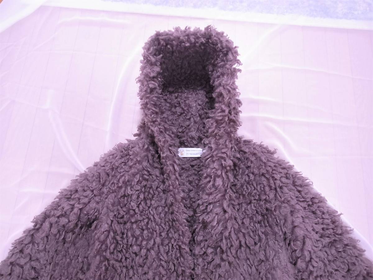 完売 グリードインターナショナル Greed International プードルジャケット S モコモコ ボア ファー オーバーサイズの画像4