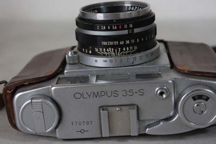 OLYMPUS オリンパス35-S フィルムカメラ レンジファインダー レトロ 中古 動作未確認 現状品 売り切り_画像3