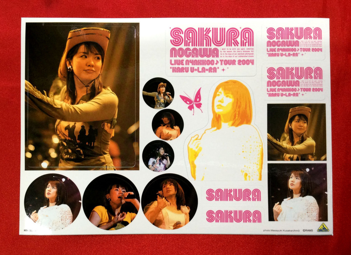 . river Sakura sticker 3 sheets not for sale at that time mono rare A3215