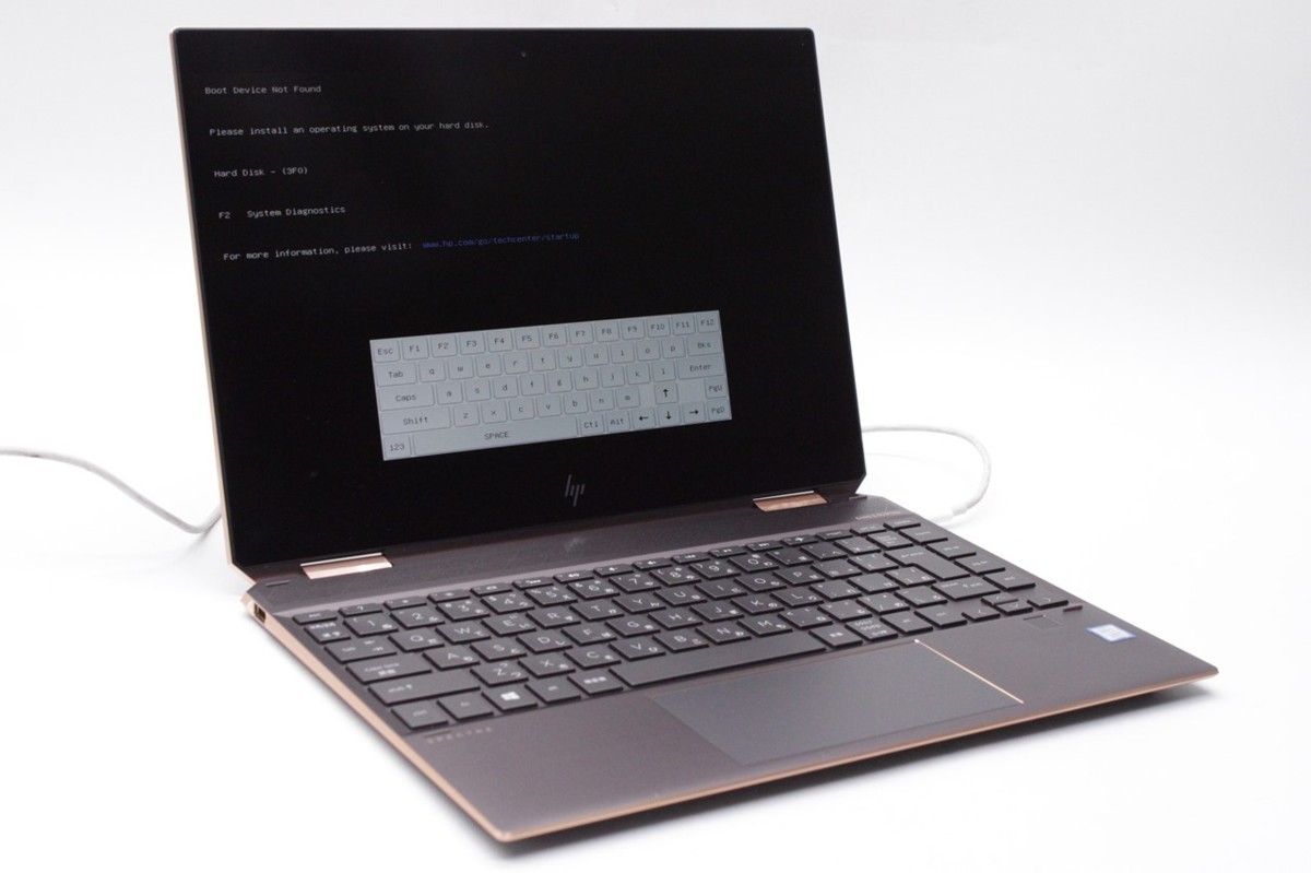 【ジャンク品】HP / Spectre x360 / CPU：core i7-8565U@1.80GHz / メモリ：16GB / SSD：無_画像1