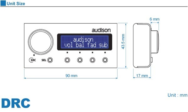 【国内正規品】 audison/オーディソン デジタルリモートコントローラー DRC_画像2