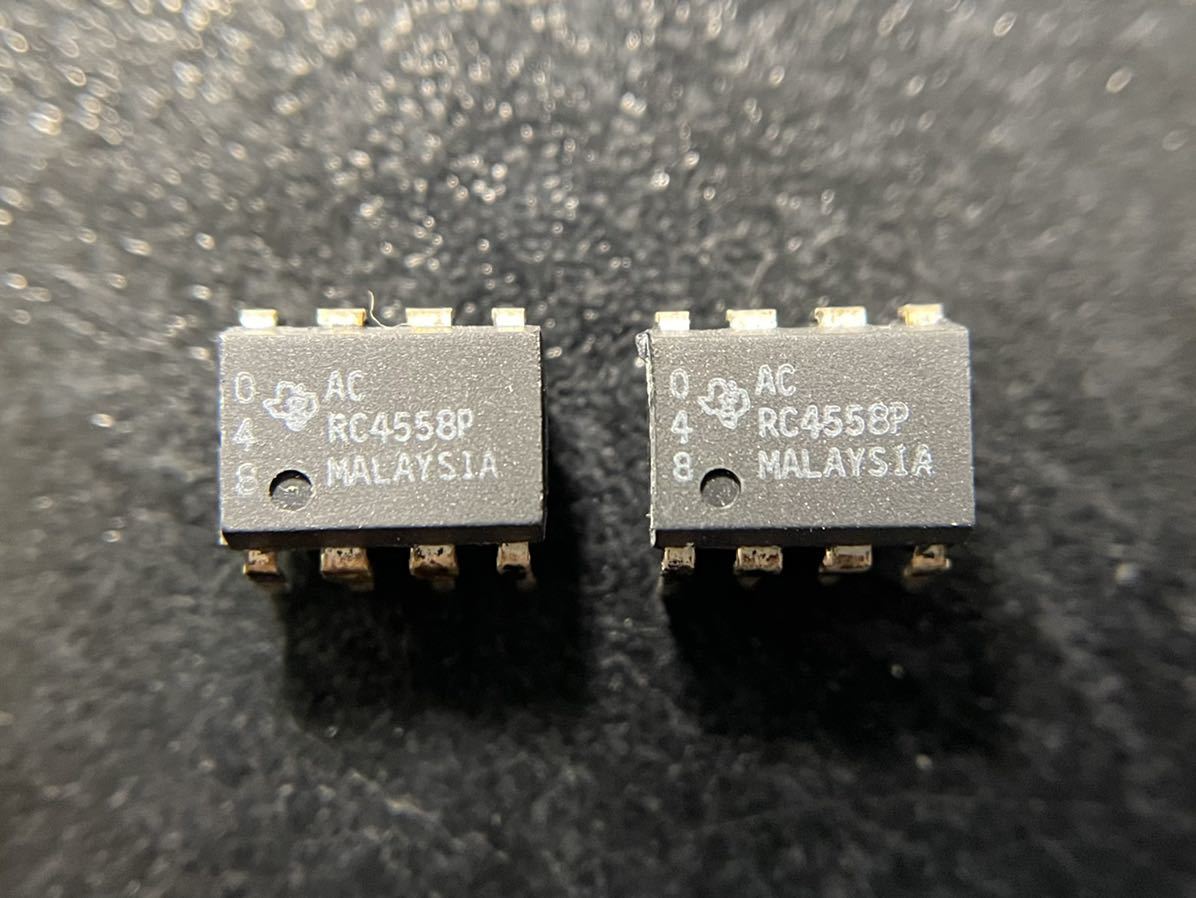 超希少】texas instruments RC4558P Malaysia AC マレーシア 同ロット2