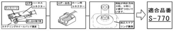ハンドルボス 大恵 ステアリングボス ブーン ルミナス M500 M510系 エアバック対応 ボス 保安基準適合品 車検対応 日本製 S-770_画像3