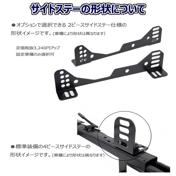 フルバケ用シートレール 日産 スカイライン ER34（2WD） 助手席 STDタイプ ダブルロック N045LD-2P 日本製 レカロなど_画像3