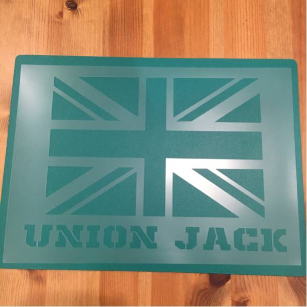 No.52 stencil сиденье Англия Union Jack национальный флаг мужчина передний stencil plate 