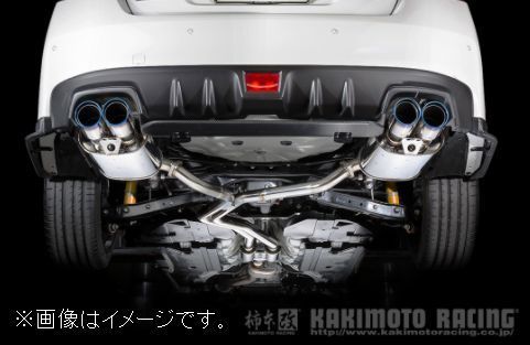 自動車関連業者直送限定 柿本 カキモト マフラー Class KR Dualセンター付 SUBARU スバル WRX STI VAB 2.0 ターボ (B71354W)_画像4