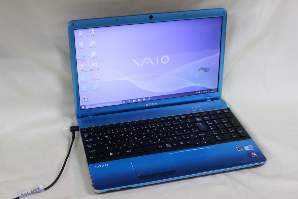 現状品ノートパソコン SONY VAIO VPCEB48FJ Windows10 COREi3 4GB 500GB 15.5inchワイド HD Bluetooth・カメラ内蔵 テンキー付 OS有_画像1