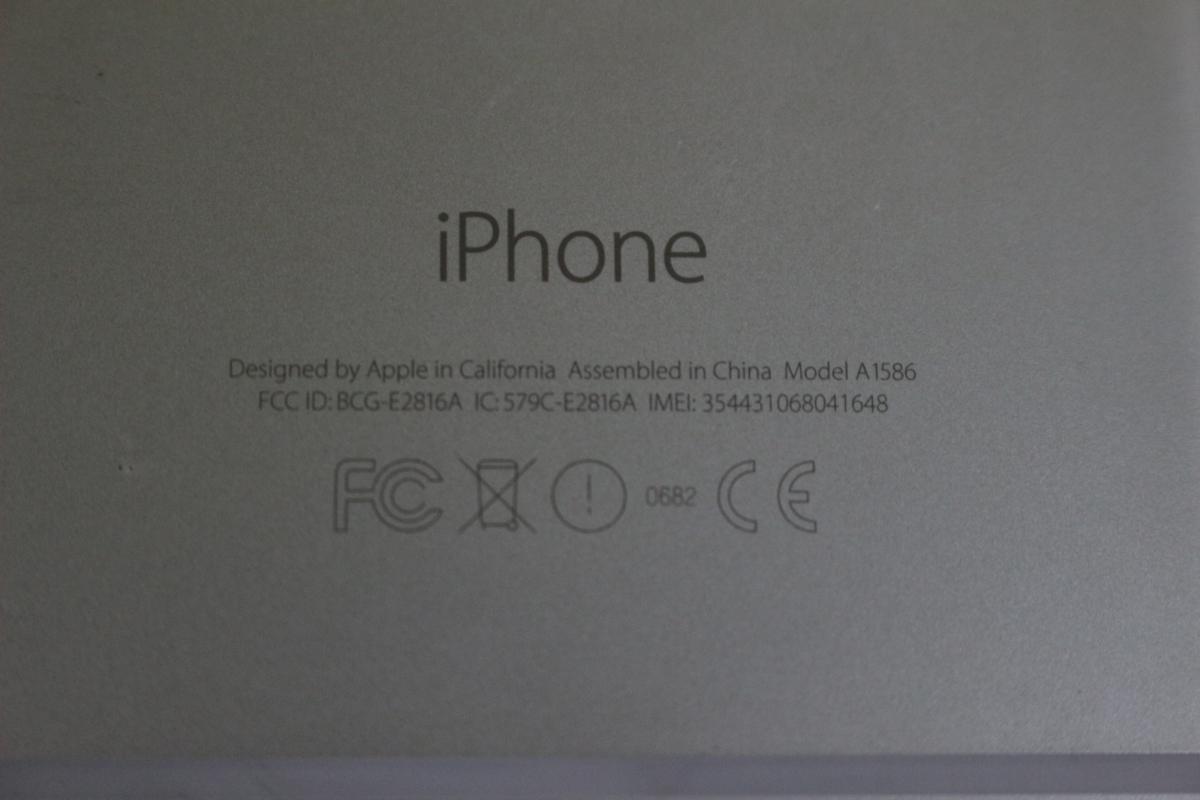 中古品 APPLE iphone6 A1586 MC482J/A シルバー 16GB アップル 動作確認済_画像8
