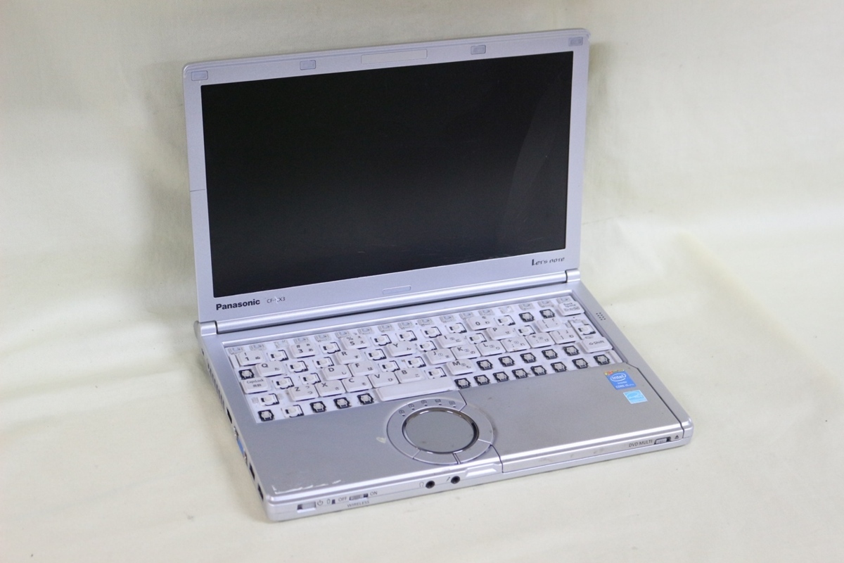 ジャンク品ノートパソコン Panasonic Let's note CF-SX3 COREi5 メモリ4GB HDD不明 12.1inchワイド 代引き可_画像1