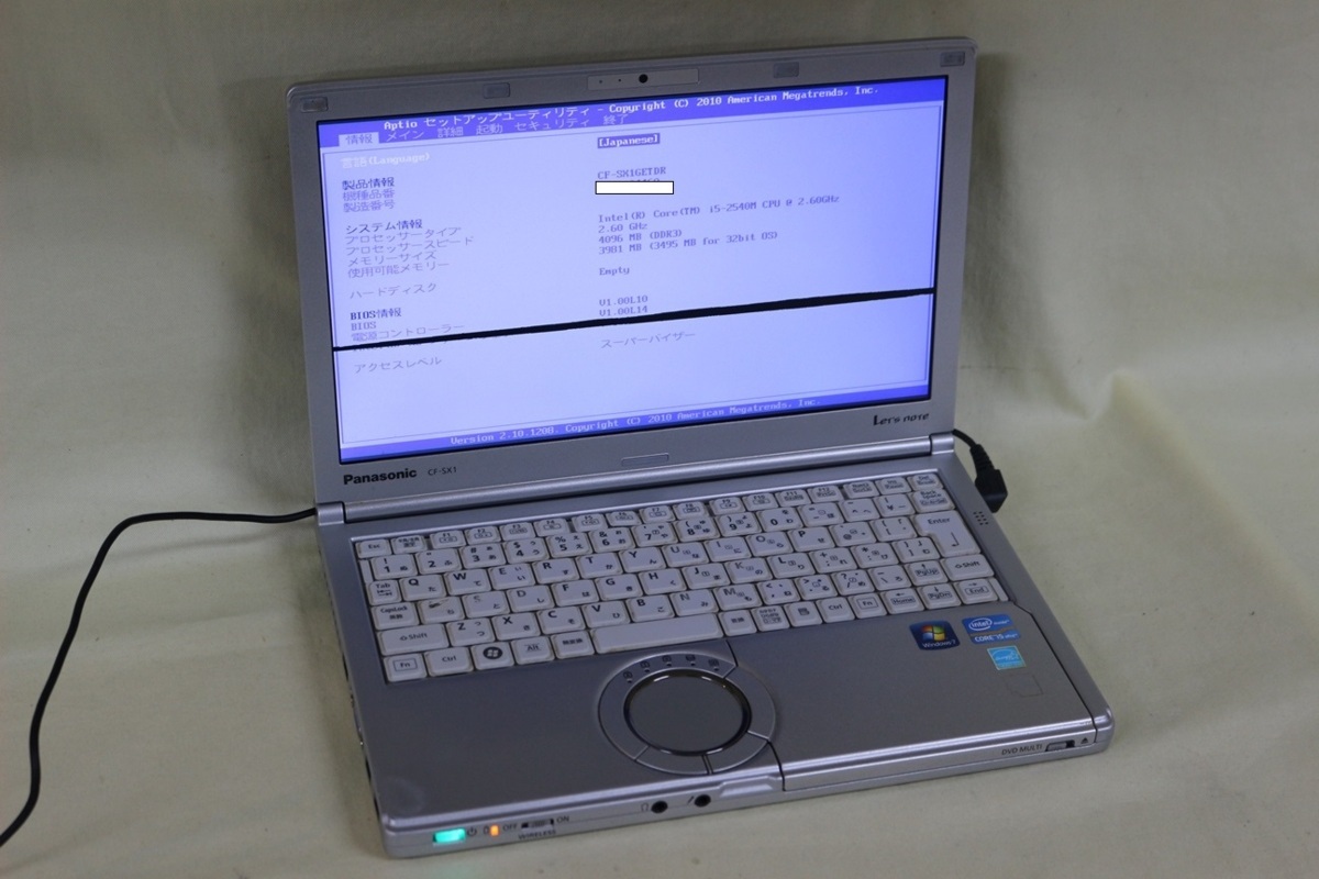 ラウンド CF-MX3 ノートパソコン note Lets パナソニック Panasonic