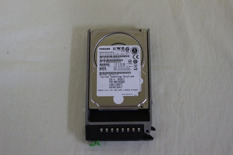 東芝 TOSHIBA MBF2450RC 2.5インチ SAS 450GB HDD 10000rpm 在庫限定_画像1