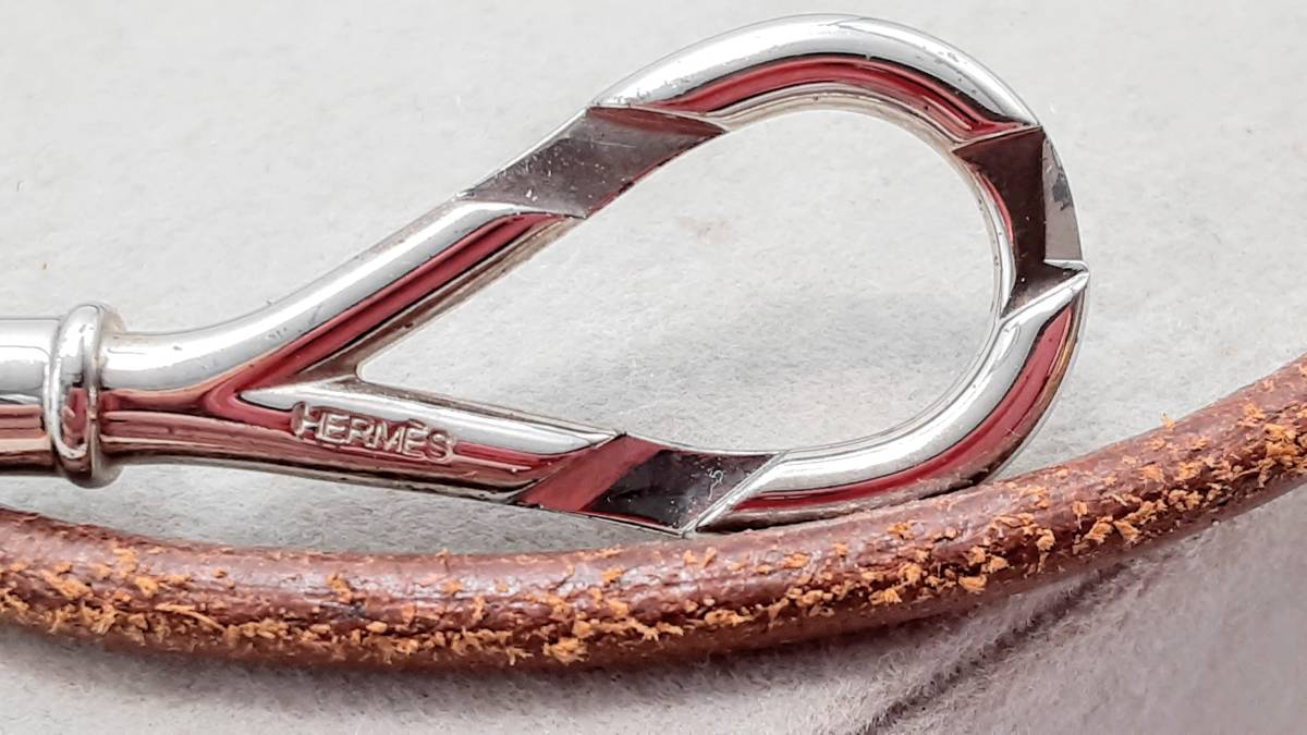 美品☆HERMES エルメス ジャンボチョーカー ブレスレット☆レザー