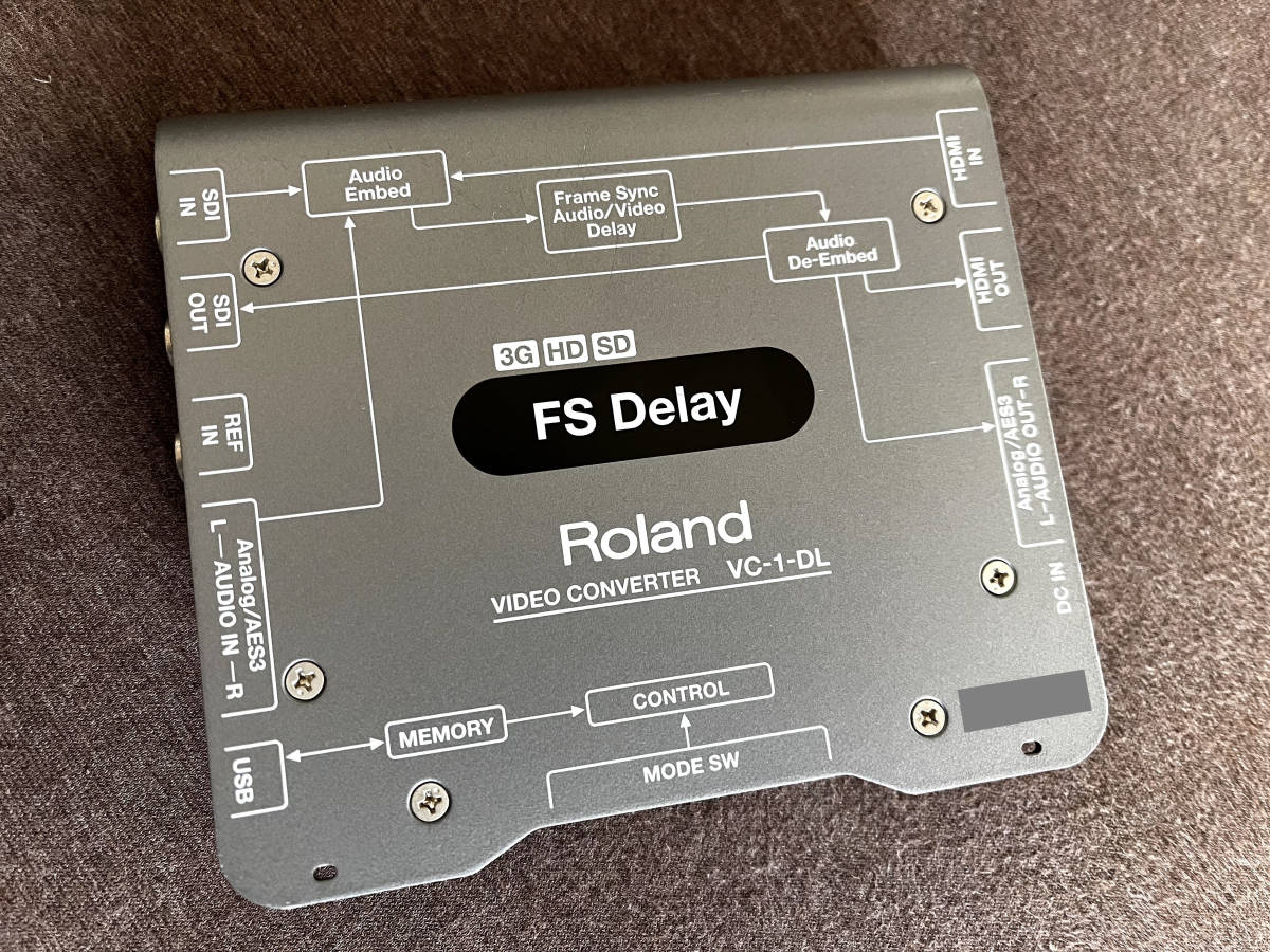Roland VC-1-DL ビデオ・オーディオディレイ ビデオコンバーター SDI