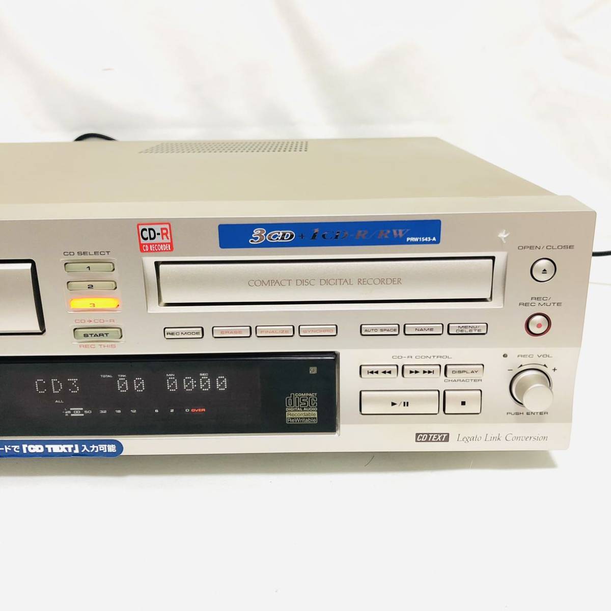 動作 純正リモコン付属】PIONEER PDR-WD70 3CDチェンジャー 動作 純正リモコン付属】PIONEER PDR-WD70 3CDチェンジャー