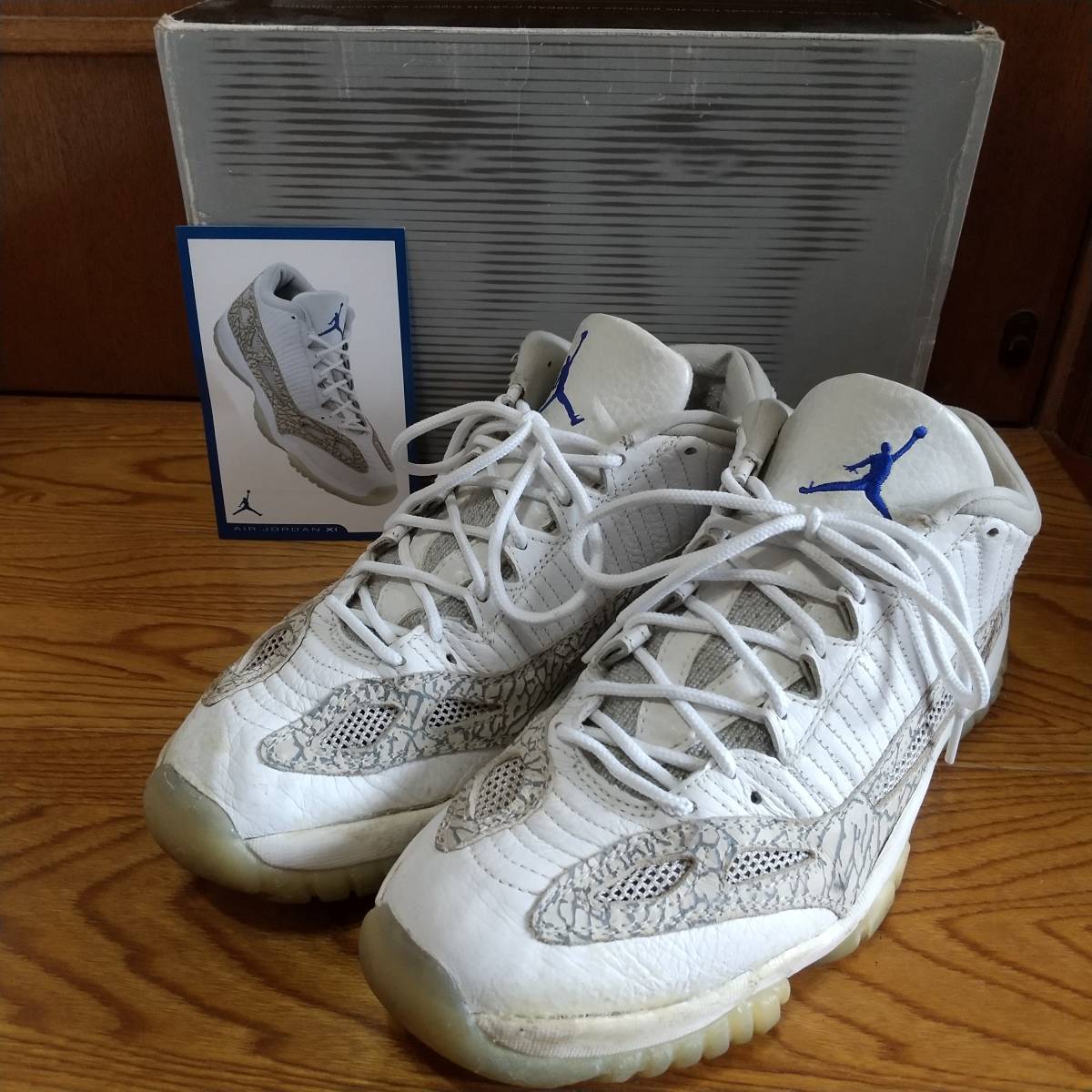 新品?正規品 ナイキエアジョーダン11 JORDAN AIR NIKE レトロ セメント 日本製・高品質 JORDAN AIR 11 コバルト 11 エアジョーダン GS LOW スニーカー