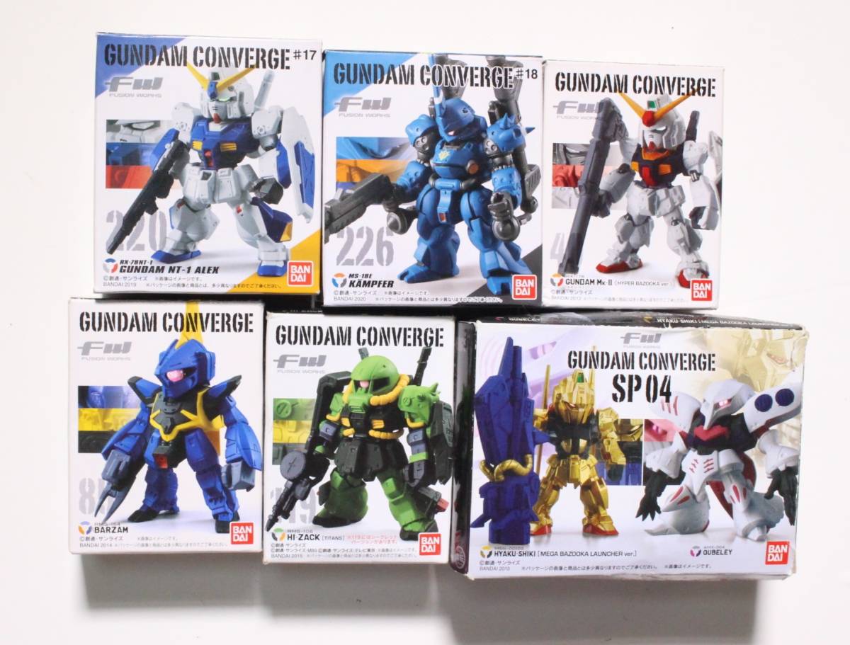 FW GUNDAM CONVERGE キュベレイ 百式＋メガバズーカー ガンダムMK-Ⅱ ケンプファー NT-1アレックス 機動戦士Zガンダム 13個セット 開封美品_画像1